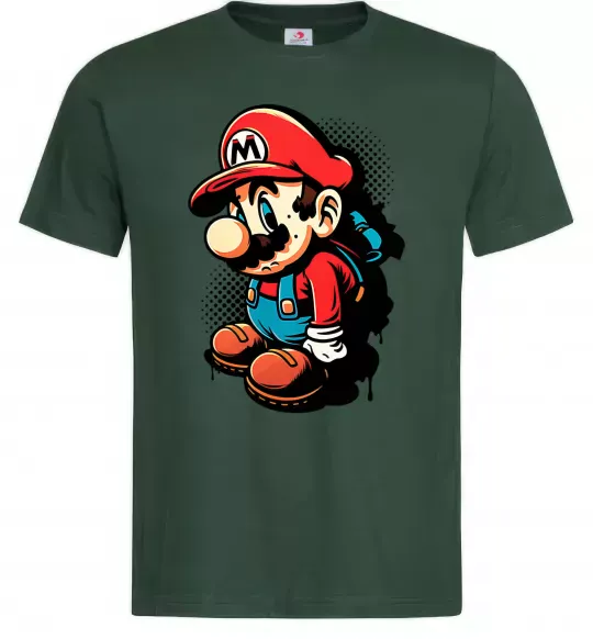 Мужская футболка Super Mario Темно-зеленый фото