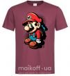 Мужская футболка Super Mario Бордовый фото