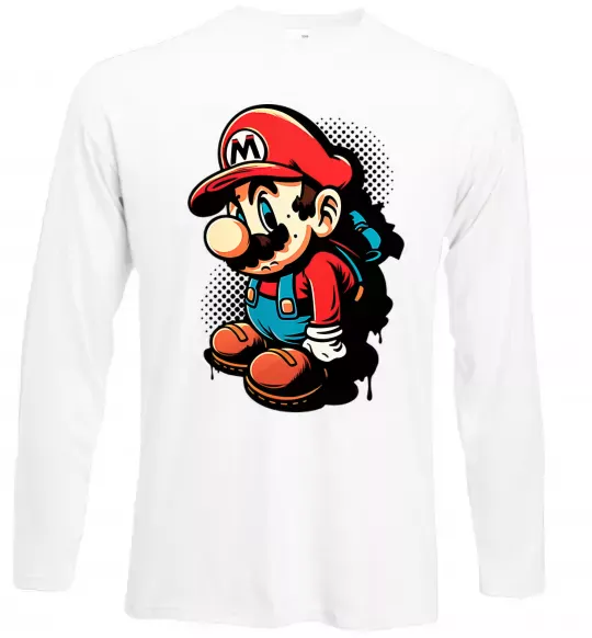 Лонгслив Super Mario Белый фото