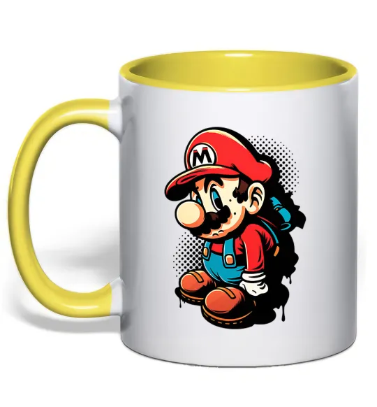 Чашка с цветной ручкой Super Mario Лимонный фото