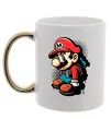 Чашка с цветной ручкой Super Mario Золото фото