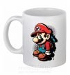 Чашка керамическая Super Mario Белый фото