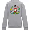 Детский Свитшот Super birthday boy Серый меланж фото