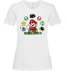 Жіноча футболка Super birthday boy Жіноча футболка Super birthday boy