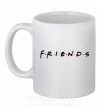 Чашка керамічна Friends logo Білий фото