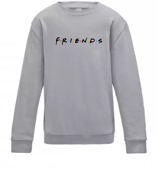 Дитячий світшот Friends logo Сірий меланж фото