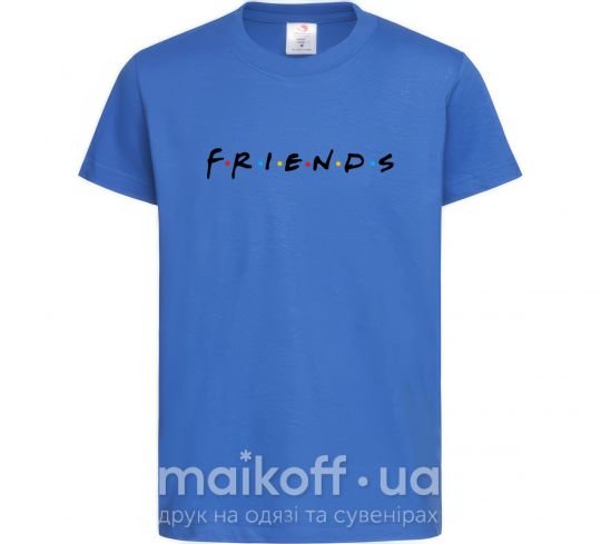 Дитяча футболка Friends logo Яскраво-синій фото