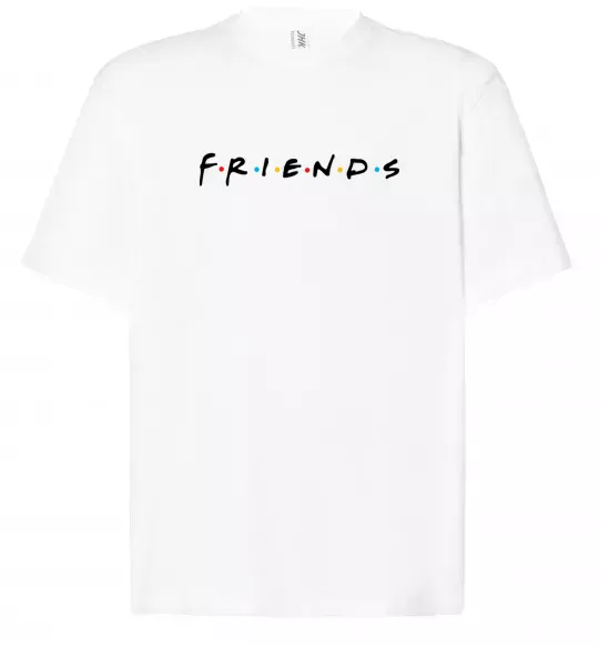 Футболка Оверсайз Friends logo Белый фото