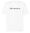 Футболка Оверсайз Friends logo Белый фото