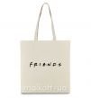Эко-сумка Friends logo Бежевый фото