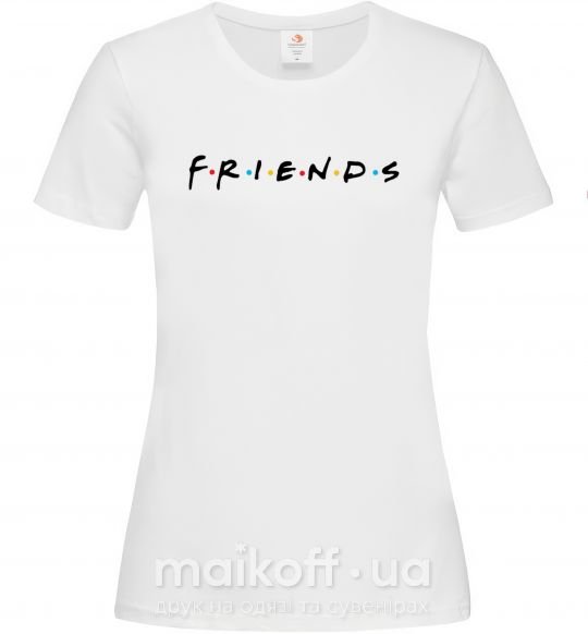 Жіноча футболка Friends logo Білий фото