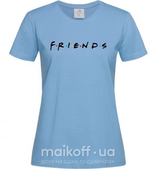 Женская футболка Friends logo Голубой фото