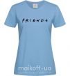 Жіноча футболка Friends logo Блакитний фото