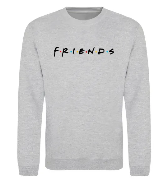 Світшот Friends logo Сірий меланж фото