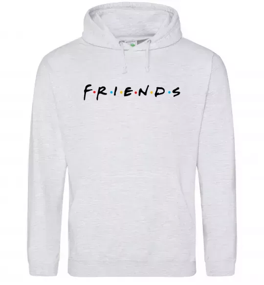 Чоловіча толстовка (худі) Friends logo Сірий меланж фото