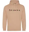 Чоловіча толстовка (худі) Friends logo Пісочний Чоловіча толстовка (худі) Friends logo Пісочний фото