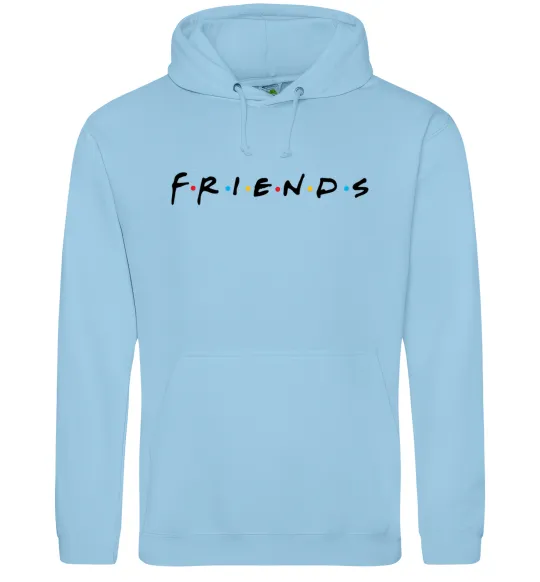 Чоловіча толстовка (худі) Friends logo Блакитний фото