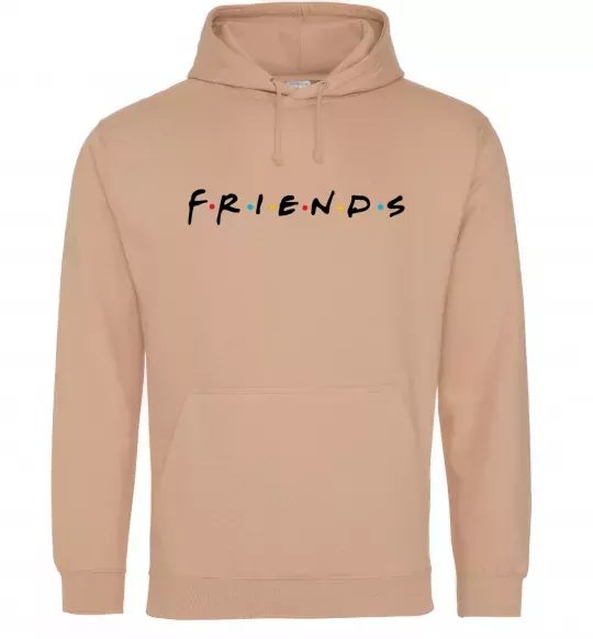 Женская толстовка (худи) Friends logo Песочный фото