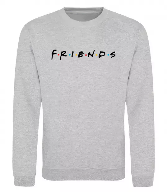 Свитшот Friends logo Серый меланж фото