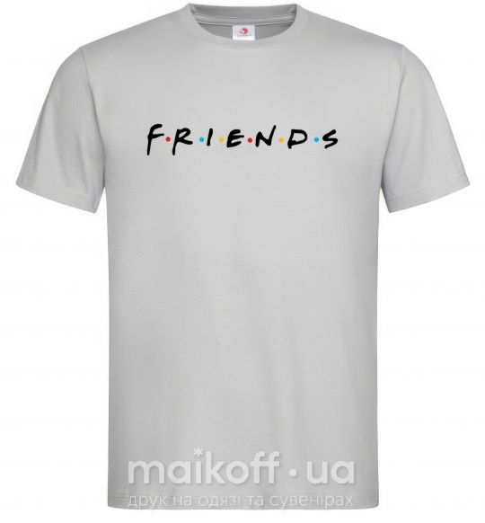 Чоловіча футболка Friends logo Сірий фото