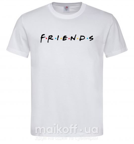 Мужская футболка Friends logo Белый фото