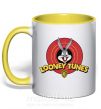 Чашка с цветной ручкой Looney Tunes Солнечно желтый фото