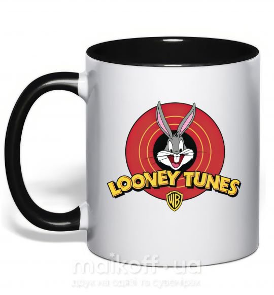 Чашка с цветной ручкой Looney Tunes Черный фото