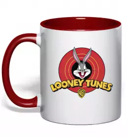 Чашка с цветной ручкой Looney Tunes персонажі Черный фото