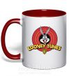 Чашка з кольоровою ручкою Looney Tunes Червоний фото