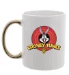 Чашка с цветной ручкой Looney Tunes Золото фото