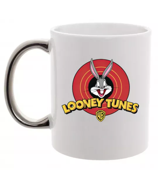Чашка с цветной ручкой Looney Tunes Серебро фото