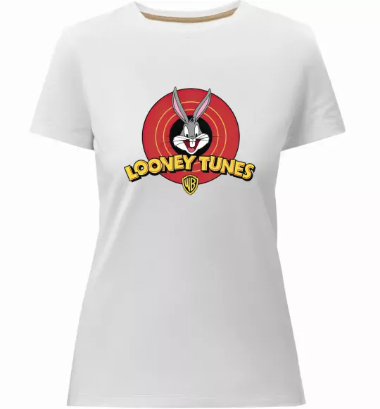 Женская премиум футболка Looney Tunes Белый фото