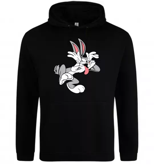 Чоловіча толстовка (худі) Bugs Bunny Чорний фото