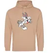 Чоловіча толстовка (худі) Bugs Bunny Пісочний Чоловіча толстовка (худі) Bugs Bunny Пісочний фото