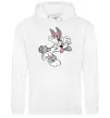 Жіноча толстовка (худі) Bugs Bunny Білий фото