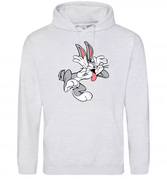 Жіноча толстовка (худі) Bugs Bunny Сірий меланж фото