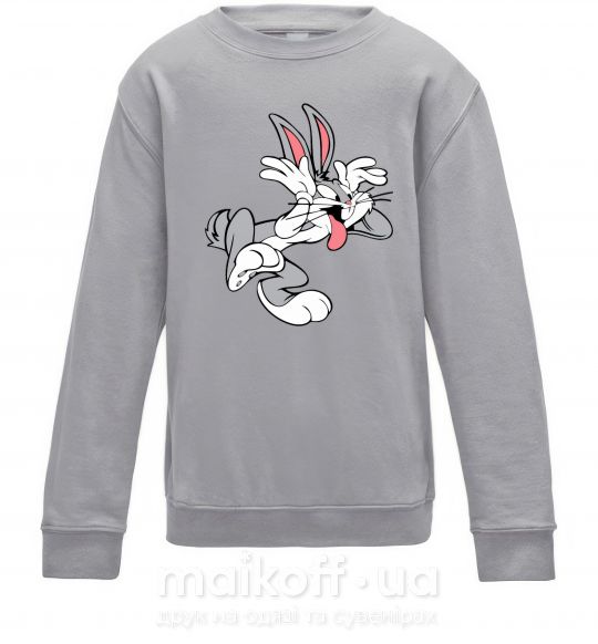 Детский Свитшот Bugs Bunny Серый меланж фото