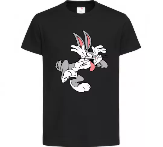 Дитяча футболка Bugs Bunny Чорний фото
