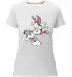 Жіноча преміум футболка Bugs Bunny Білий фото