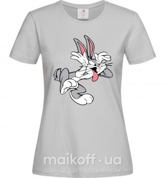 Жіноча футболка Bugs Bunny Сірий фото