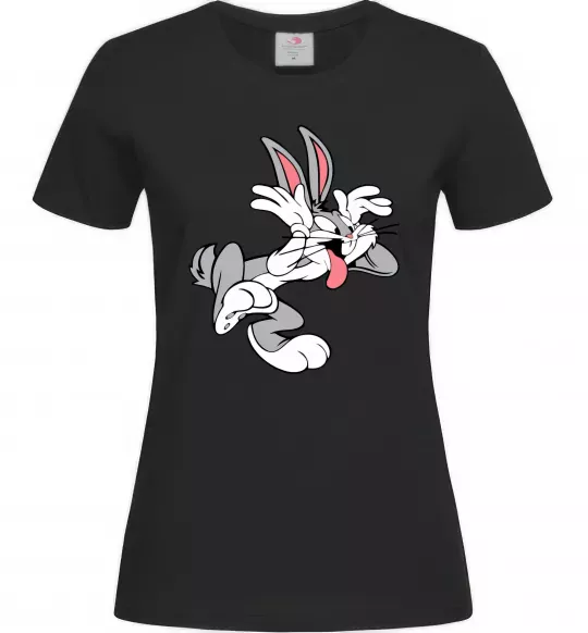 Жіноча футболка Bugs Bunny Чорний фото