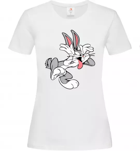 Жіноча футболка Bugs Bunny Білий фото