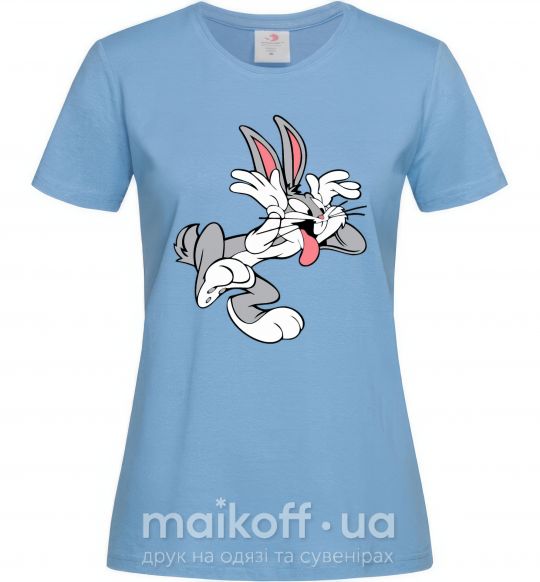 Жіноча футболка Bugs Bunny Блакитний фото