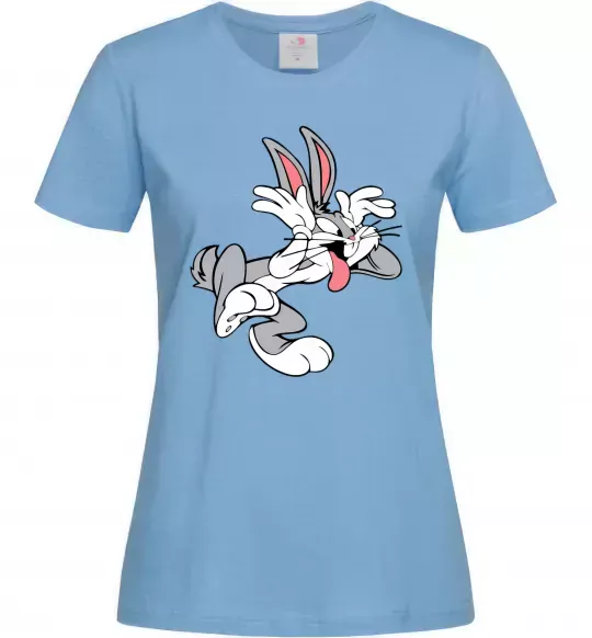 Жіноча футболка Bugs Bunny Блакитний фото