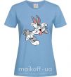 Жіноча футболка Bugs Bunny Блакитний фото