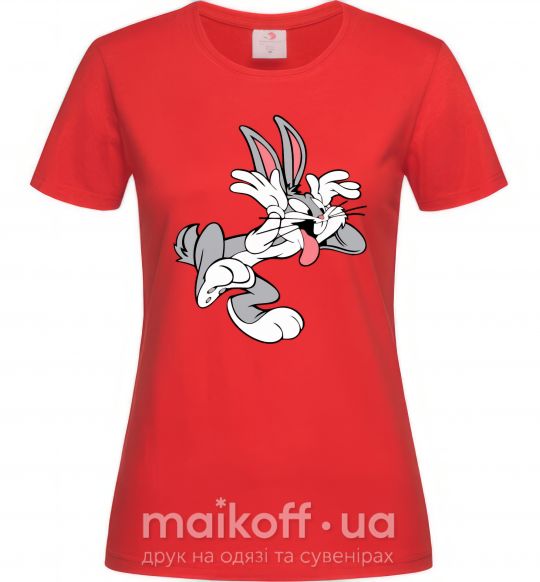Женская футболка Bugs Bunny Красный фото