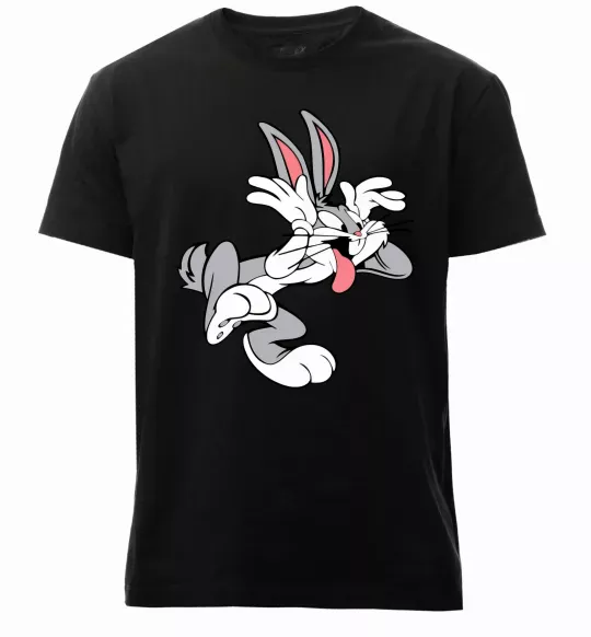 Мужская премиум футболка Bugs Bunny Черный фото