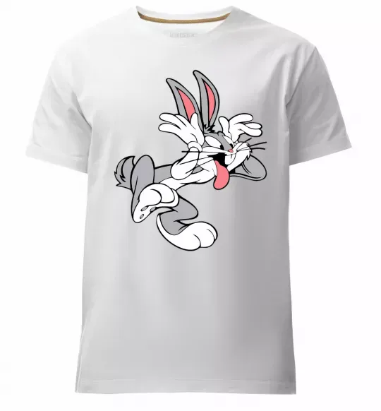Мужская премиум футболка Bugs Bunny Белый фото