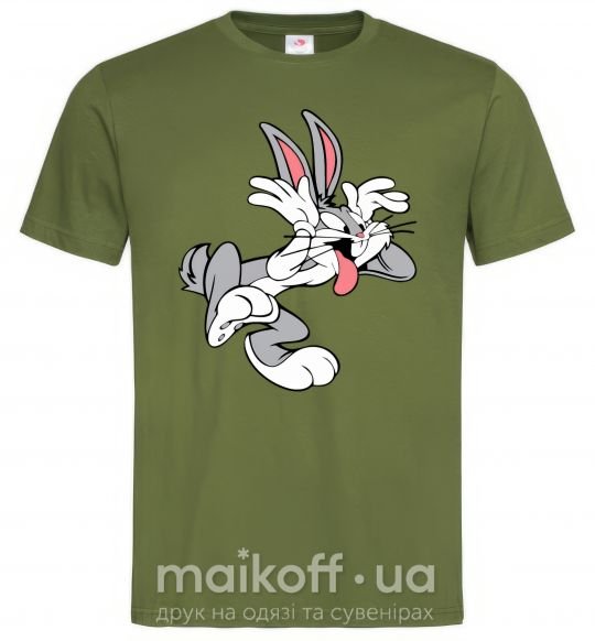 Чоловіча футболка Bugs Bunny Оливковий фото
