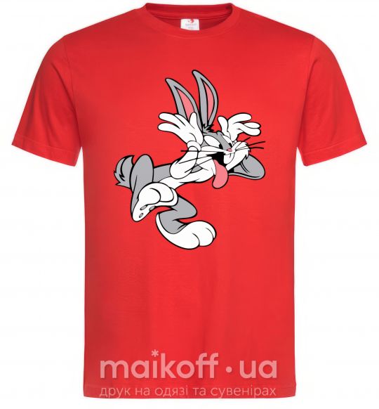 Чоловіча футболка Bugs Bunny Червоний фото